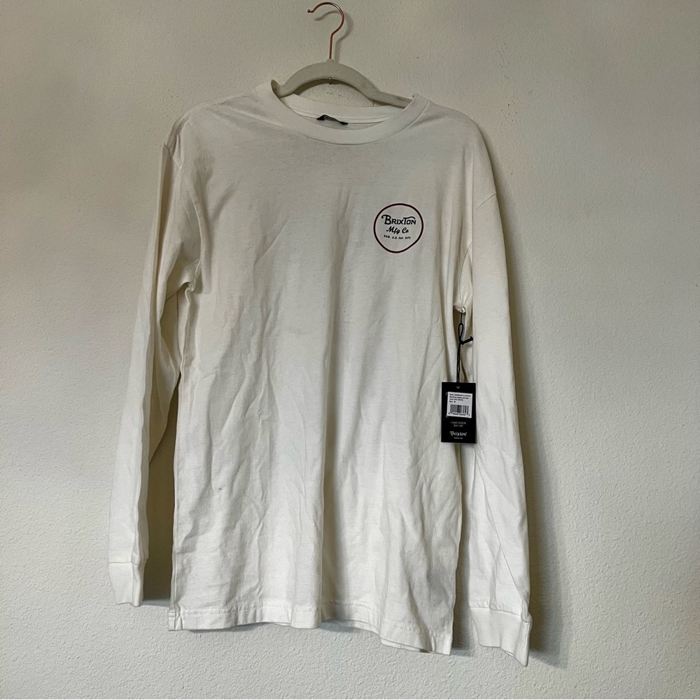 Brixton White Long Sleeve Men's Shirt